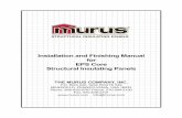 EPS MANUAL 1-17 - Murus Structural · PDF fileInstallation and Finishing Manual for EPS Core Structural Insulating Panels THE MURUS COMPANY, INC. P.O. BOX 220, 3234 ROUTE 549 MANSFIELD,