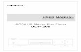 OPPO UDP-205 Ultra HD Blu-ray Disc Player User Manualdownload.oppodigital.com/UDP20X/UDP-205_User_Manual_English_V1… · user manual read carefully before operation ultra hd blu-ray