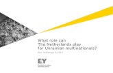 What role can The Netherlands play for Ukrainian ...FILE/EY... · What role can The Netherlands play for Ukrainian multinationals? Kiev, September 5, 2013