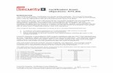 Certification Exam Objectives: SY0-401 - CompTIA · PDF fileCompTIA Security+ Certification Exam Objectives v. 7 1 of 24 Copyright 2013 by the Computing Technology Industry
