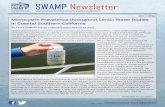SWAMP Newsletter - · PDF fileSound science for informed water quality management SWAMP Newsletter Microcystin Prevalence throughout Lentic Water Bodies in Coastal Southern California