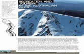 The Australian Alps Education Kit - Recreation and Tourism ... · PDF fileAUSTRALIAN ALPS What does recreation mean? Is it the thrill of skiing down a steep run, the challenge of rock