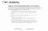 ANVIL PIPE HANGERS AND SUPPORTS PRICE LIST · PDF fileRevised 3 ANVIL PIPE HANGERS & SUPPORTS Price List E1ective September 4, 2017 Replaces Prior Date January 2017 Price Sheet PH-9.17
