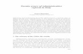 Twenty years of administrative reform in · PDF fileTwenty years of administrative reform in Italy ... 2001 the OECD was able to attest to the “impressive ... Twenty years of administrative