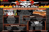 DESSERTS MEAT PRICING - Badazz  · PDF file412.491.4792 Email Address Info@badazzbbq.com all For atering NEW SPEIALTY PAKAGE: THE FULL HOG! FULL HOG SMOKED All