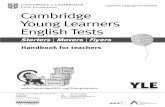Cambridge Young Learners English starters,movers,flyers).pdfThe Cambridge Young Learners English Tests consist of three key levels of assessment: Starters, Movers and Flyers. The aims