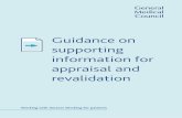 Supporting information for appraisal and revalidation - · PDF file6 Supporting information for appraisal and revalidation Reflection – Good medical practice requires you to reflect