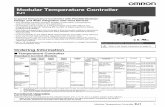 Modular Temperature Controller - Mouser  · PDF filePlatinum resistance thermometer: 0.4°C (0.8°F) ... 4 Modular Temperature Controller EJ1 ... Block check character