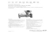 Proline Prosonic Flow B 200 - Transcom · PDF fileProline Prosonic Flow B 200 4 Endress+Hauser Function and system design Measuring principle A Prosonic Flow ultrasonic flowmeter measures