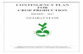 Gujarat State contingency Plan kharif CONTINGENCY · PDF fileGujarat State contingency Plan kharif-2017 CONTINGENCY PLAN FOR . CROP PRODUCTION . ... unit area is low along with non-satisfactory