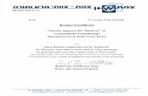 Kosher Certification - Caesarstonemedia.caesarstoneus.com/pdf/kosher.pdf · nnx 2 of Iyar 5756, 30/04/06 58-003-523-6 Kosher Certificate I hereby approve the "Kashrut" of CeasarStone
