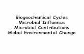 Global Environmental Change - Water · PDF fileMicrobial Ecology- Part II. Global Biogeochemical Cycles Metabolism, physiology, nutrient cycling and environmental adaptation The earth