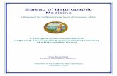 Bureau of Naturopathic Medicinenaturopathic.ca.gov/formspubs/formulary_report.pdf · Bureau of Naturopathic Medicine A Bureau of the California Department of Consumer Affairs Findings