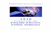 STATISTICS OF THE Florida Electric Utility · PDF fileStatistics of the . Florida Electric Utility Industry . 2010 . In partial fulfillment of Section 377.703, Florida Statutes, this