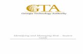Identifying and Managing Risk – Student - Georgia · PDF fileIdentifying and Managing Risk – Student ... Preparing a Risk Identification Template ... Probability and Impact Assessment