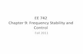 EE 742 Chapter 9: Frequency Stability and Controleebag/EE 742 - Chapter 9.pdf · Influence of turbine upper limit and spinning reserve allocation on generation characteristic •
