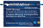 TSX listed mining companies in Africa 2015.pages - Mine … listed mining companies in Africa... · MineAfrica Directory of Toronto Stock Exchange & TSX Venture Exchange Listed Mining