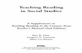 Teaching Reading in Social Studies - · PDF fileTeaching Reading in Social Studies A Supplement to Teaching Reading in the Content Areas Teacher’s Manual ... Consider the story of