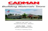 Building Materials Store -  · PDF fileBuilding Materials Store 18816 NE 80th St. Redmond WA, 98052 (425) 868 - 7334   Product Catalog 2011