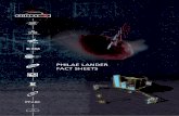 Philae Lander Fact Sheets - · PDF filefor Chemistry, Mainz. 0. FACT SHEETS 2004 08.02.2004 12:15 Uhr Seite 10 COSAC – Evolved Gas Analyser,, to determine ... Philae Lander Fact