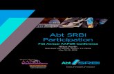 Abt SRBI Participationabtassociates.com/AbtAssociates/files/40/4033ffc3-9857-48fb-a7c7... · Hilton Austin 500 East 4th Street , Austin, TX 78701 May 12–15, 2016 Abt SRBI Participation