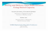 Pricing and Delivery Time DifferentiationPricing and ...sjayaswa/index_files/CORS 2008.pdf · Pricing and Delivery Time DifferentiationPricing and Delivery Time Differentiation ...