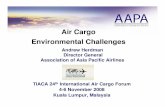 Air Cargo Environmental  · PDF fileAir Cargo Environmental Challenges Andrew Herdman ... Economic measures, ... • Air cargo accounts for up to 20% of this figure,