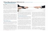 The Business Divorce O - Los Angeles Litigation Attorneys · PDF filebusiness divorce can still be nasty and ... can inject uncertainty into negotiations and in ... deadlock breaking