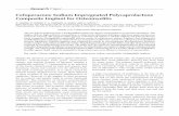 Cefoperazone Sodium Impregnated Polycaprolactone · PDF fileCefoperazone Sodium Impregnated Polycaprolactone Composite Implant for Osteomyelitis A. ANAND, R. PUNDIR, C. S. PANDIAN,