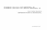FANUC Series 0i-MODEL D/0i Mate-MODEL D OPERATOR’S MANUAL ... · PDF file2 Before operating the machine, thoroughly check the entered data. Operating the machine with incorrectly