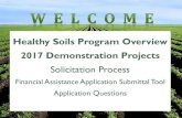 Healthy Soils Program Overview 2017 Demonstration Projects · PDF fileABOUT THE PROGRAM The Healthy Soils Program Incentives and Demonstration competitive grant programs conducted