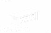 WORKBENCH - Waterloo · PDF file• BE CAREFUL when opening more than one drawer. ... Workbench, see Backwall instructions for assembly before continuing to assemble the Workbench