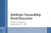 PACAH Conference September 12th, 2017 Antibiotic Stewardship Panel.pdf · ›Emily Kryger, PharmD, BCGP ›Heather Sakely, PharmD, BCPS, BCGP ›Deborah Milito, PharmD, BCGP ›Aaron
