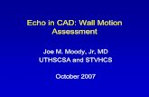 Echo in CAD: Wall Motion Assessment - Doctor  · PDF fileEcho in CAD: Wall Motion Assessment Joe M. Moody, Jr, MD UTHSCSA and STVHCS October 2007