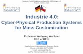 Industrie 4.0: Cyber-Physical Production Systems for · PDF fileCyber-Physical Production Systems for Mass Customization ... ICT as Innovation Motor No. 1 ... Cyber-Physical Production