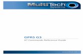 HE910 AT Commands Reference Guide - Multi-Tech · PDF fileGPRS G3 AT Commands Reference Guide ... Standard Flow Control \Q ... Call Control