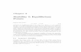 Stability I: Equilibrium Points - The University ofpeople.cs.uchicago.edu/~lebovitz/Eodesbook/stabeq.pdf · Chapter 8 Stability I: Equilibrium Points Suppose the system x_ = f(x);