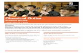 Classical Guitar - Royal Conservatoire of Scotland · PDF filePeter Stewart will lead groups working on scales, arpeggios ... other areas of classical guitar technique ... John W.