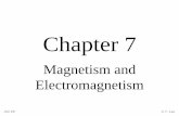 Magnetism and Electromagnetism - I-Shou · PDF fileMagnetism and Electromagnetism. ISU EE 2 C.Y. Lee Objectives Explain the principles of the magnetic field ... Discuss the principle