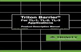 For TL-1, TL-2, TL-3 Applications - Energy  · PDF fileTriton Barrier® For TL-1, TL-2, TL-3 Applications Product Description Manual Part No. 619487B Revision F July 2012