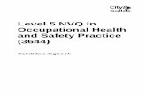 Level 5 NVQ in Occupational Health and Safety Practice (3644) · PDF fileIt is a vital component for any business wishing for success, ... Unit H2 Promote a positive health and safety
