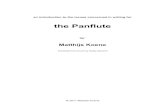 Panflute by Matthijs Koene.pdf - news - · PDF fileMatthijs Koene Translated from ... With the finger technique, or bij flattening both the ... the dynamics not stronger than mezzo
