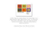 ART OF COLOR - Shane  · PDF file- Johannes Itten, from The Art of Color. LIGHT IMPRESSION. ALTERING COLOR •HUE •SATURATION •BRILLIANCE •EXTENSION •SIMULTANEOUS. HUE