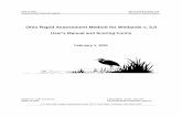 Ohio Rapid Assessment Method for Wetlands v. 5 · PDF fileState of Ohio 401/Wetland Ecology Unit Environmental Protection Agency Division of Surface Water Ohio Rapid Assessment Method