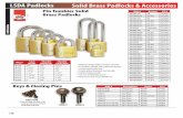 LSDA Padlocks Solid Brass Padlocks & · PDF file139 LSDA Padlocks LSDA Padlocks s R L DA Padlock & Optional Shackles Mfg # Description EZ # RK450 Padlock Less Cylinder 077059 9002