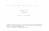 Financial Regulation and Securitization: Evidence from ... · PDF fileFinancial Regulation and Securitization: Evidence from Subprime loans Abstract We examine the consequences of
