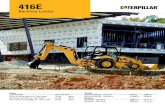 Specalog for 416E Backhoe Loader, · PDF file416E Backhoe Loader ® ... • The water separator service indicator ensures the ... • Caterpillar is committed to providing you with
