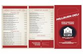 Site Menu - Millburn Delimillburndeli.com/_media/FinalSiteMenu.pdf · la fiesta salad -romaine mix, ... -field greens, chick peas, tomato, peppers, artichoke hearts, ... site menu