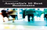SPECIAL REPORT Australia’s 10 Best Businesses · PDF fileAustralia’s 10 Best Businesses SPECIAL REPORT P.O. Box Q744 Queen Victoria Building NSW 1230 ... with a super-strong position