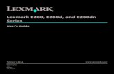 Lexmark E260, E260d, and E260dn Seriespublications.lexmark.com/publications/pdfs/2007/e26x/v14843035_en.pdf · Lexmark E260, E260d, and E260dn Series User's Guide February 2011 Machine
